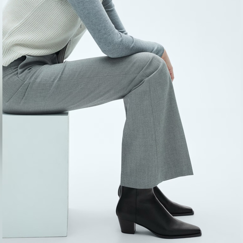Classic Black Leather Ankle Boot